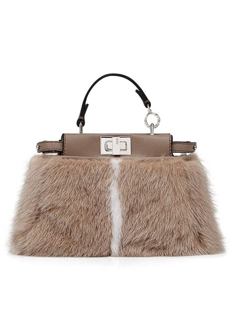 fendi mink purse|Fendi leather handbags.